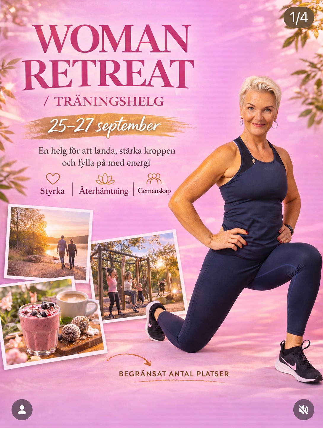 Woman Retreat – träningshelg 25–27 september med Prehab Camilla